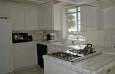 White tile kitchen