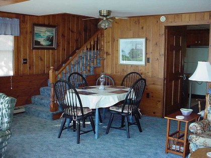Living, dining area
