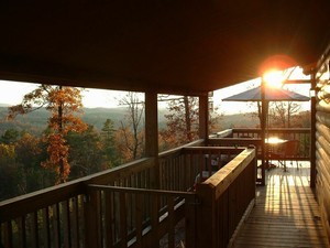 Covered deck view